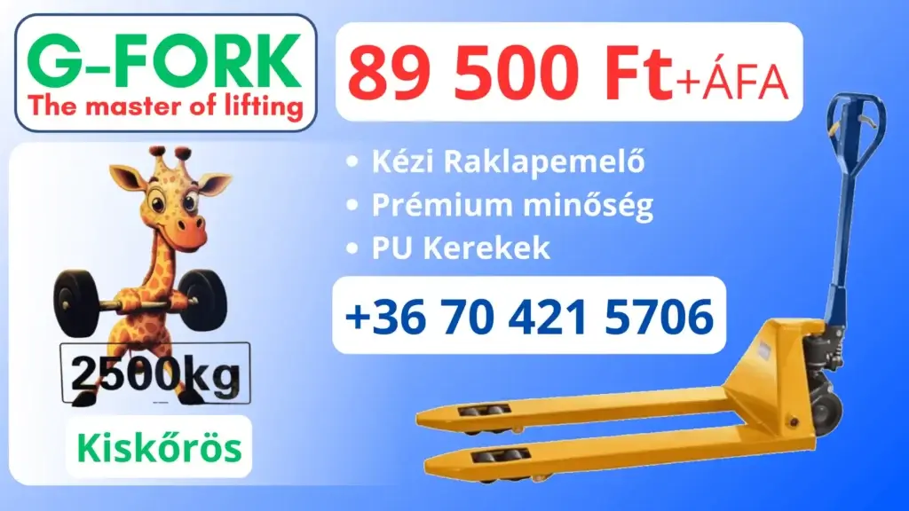 G Fork Raklapemelő